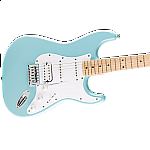 Fender Squier FSR Sonic® Stratocaster® HSS, Maple Fingerboard, White Pickguard, Tropical Turquoise