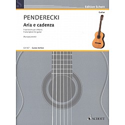 Penderecki, Krzysztof -  Aria e cadenza Transcription for guitar