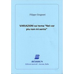 Gragnani, Filippo - Variazioni sul "Nel cor Piu non mi sento" di Giovanni Paisiello