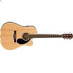 Fender CD-60SCE Dreadnought, Walnut Fingerboard, Natural 