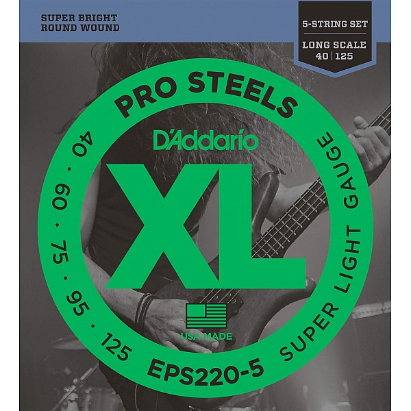 D´Addario EPS220-5 40/125 PRO STEELS struny na 5-strun. basu