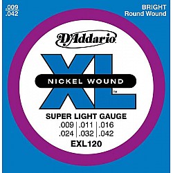 D´Addario EXL 120 - Struny pre elektrickú gitaru, 009/042