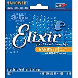 Elixir Nanoweb 12027 - Struny pre elektrickú gitaru  009/ 046