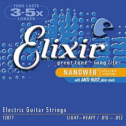 Elixir Nanoweb 12077 - Struny pre elektrickú gitaru 010/052