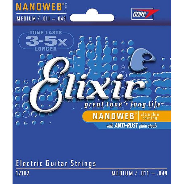 Elixir Nanoweb 12102 - Struny pre elektrickú gitaru 011/049