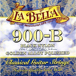 La Bella 900B Black Nylon - struny na klasickú gitaru, hladené