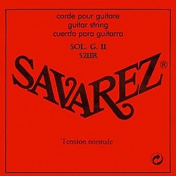 Savarez 5211R 11th string (G) standard tension, Single String, .