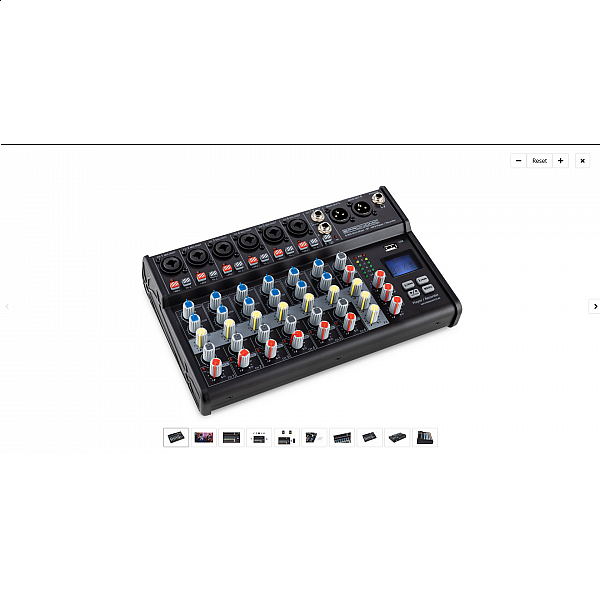 Pronomic B-803 Mini Mixer with Bluetooth® and USB Recording