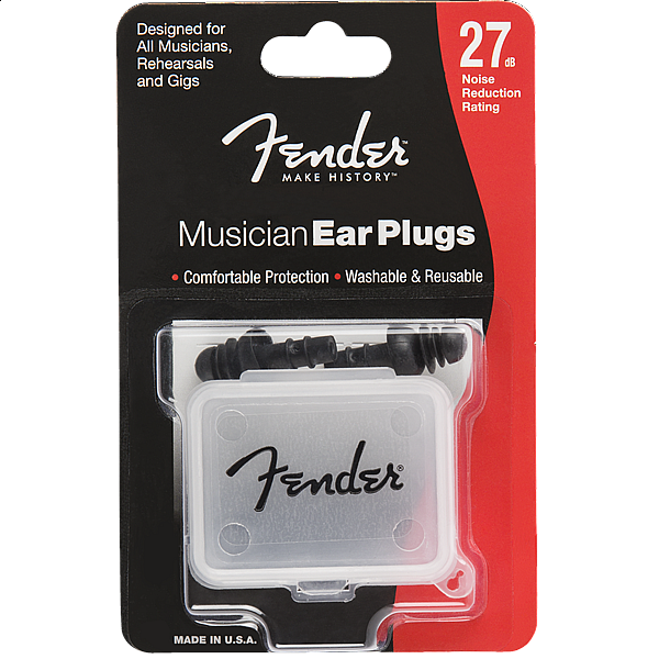 Fender Musician Series Ear Plugs, Black 